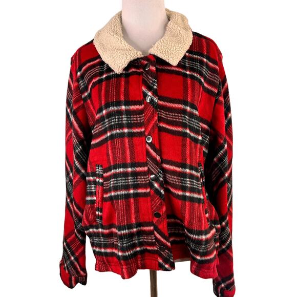 Christopher and Banks Women's Coat with Faux Fur Collar Size Large - Picture 1 of 7
